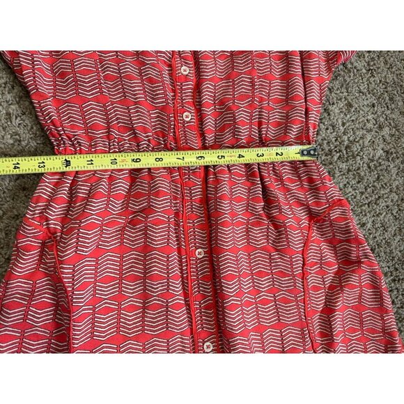 MAEVE ANTHROPOLOGIE Veronia Red Midi Dress Casual XSMALL ASO The Leftovers - Picture 8 of 13
